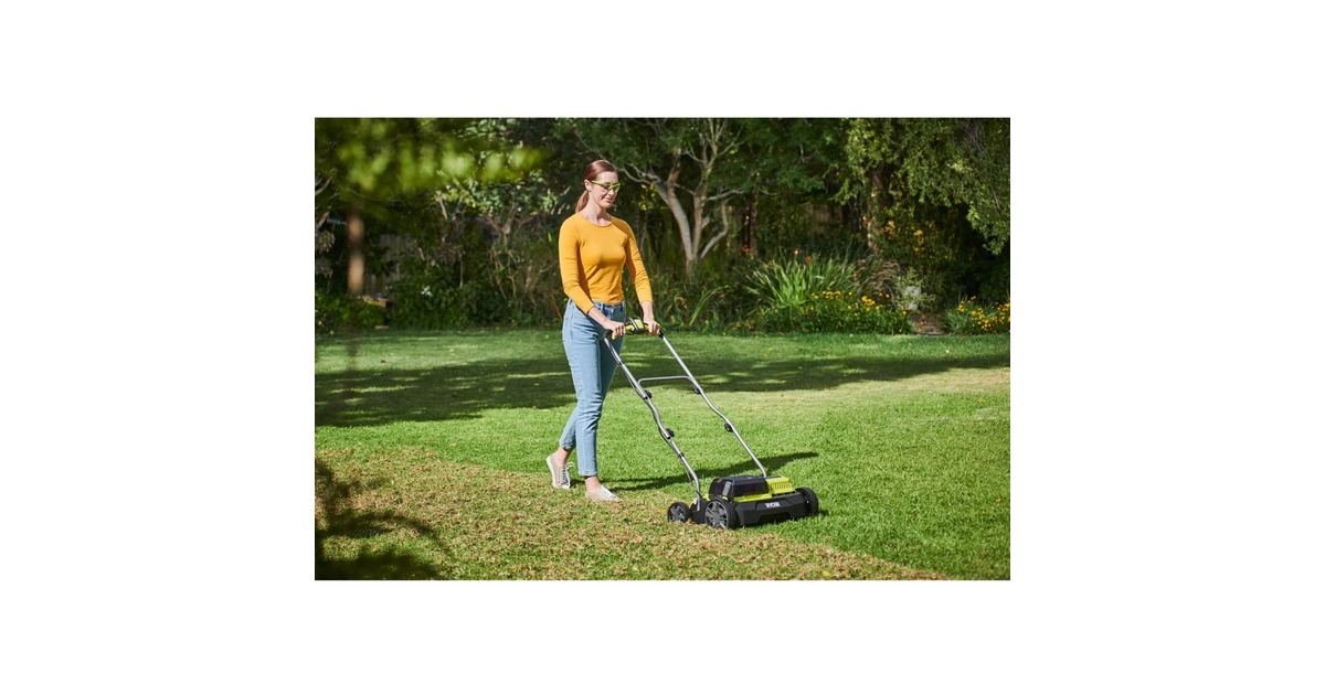 Ryobi ONE+ Brushless Akku-Vertikutierer RY18SFX35A-0, 18 Volt(grün/schwarz, ohne Akku und Ladegerät)