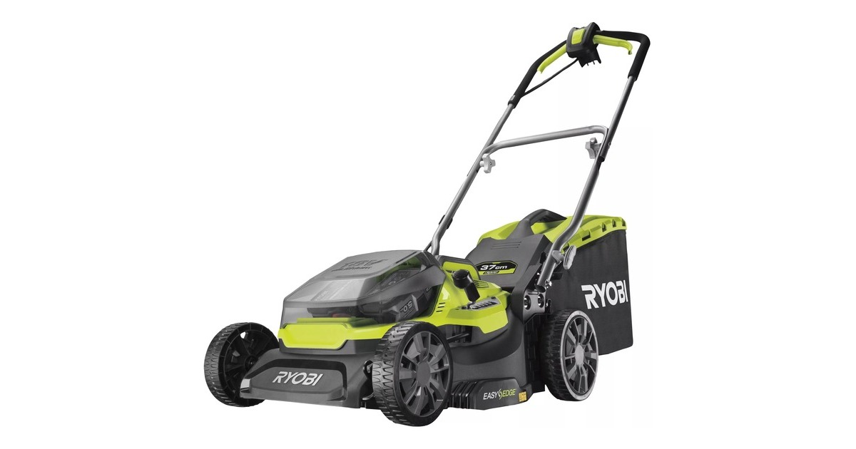 Ryobi ONE+ Hybrid-Rasenmäher RY18LMH37A-225, 18Volt / Kabel(grün/schwarz, 2x 2,5Ah Li-Ionen-Akku) Ryobi ONE+ Hybrid-Rasenmäher RY18LMH37A-225, 18Volt / Kabel(grün/schwarz, 2x 2,5Ah Li-Ionen-Akku)