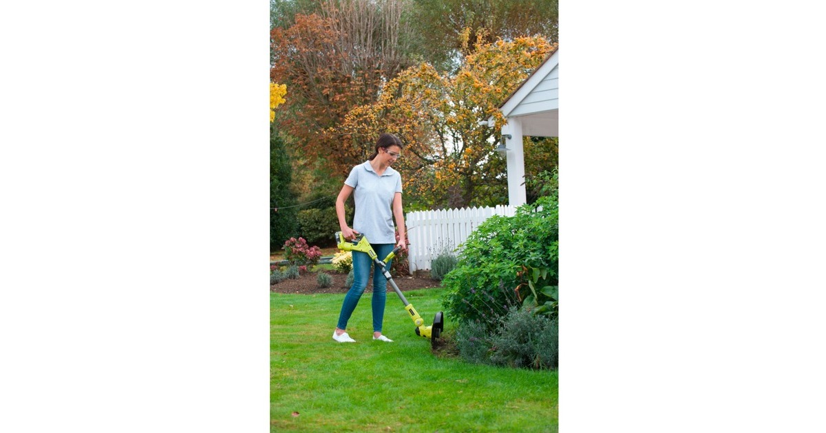 Ryobi ONE+ Hybrid-Rasentrimmer RLT1831H25F, 18Volt + Kabelbetrieb(grün/schwarz, Li-Ionen Akku 2,5Ah)