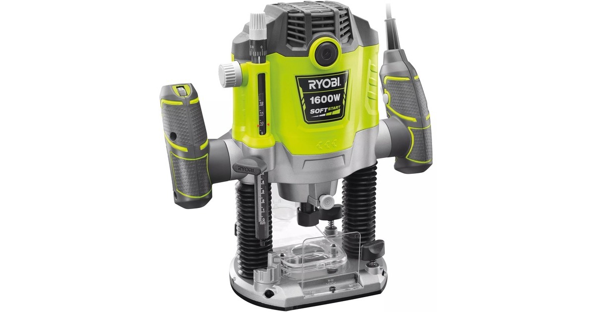 Ryobi Oberfräse RRT1600-K(grün/schwarz, 1.600 Watt, Koffer) Ryobi Oberfräse RRT1600-K(grün/schwarz, 1.600 Watt, Koffer)