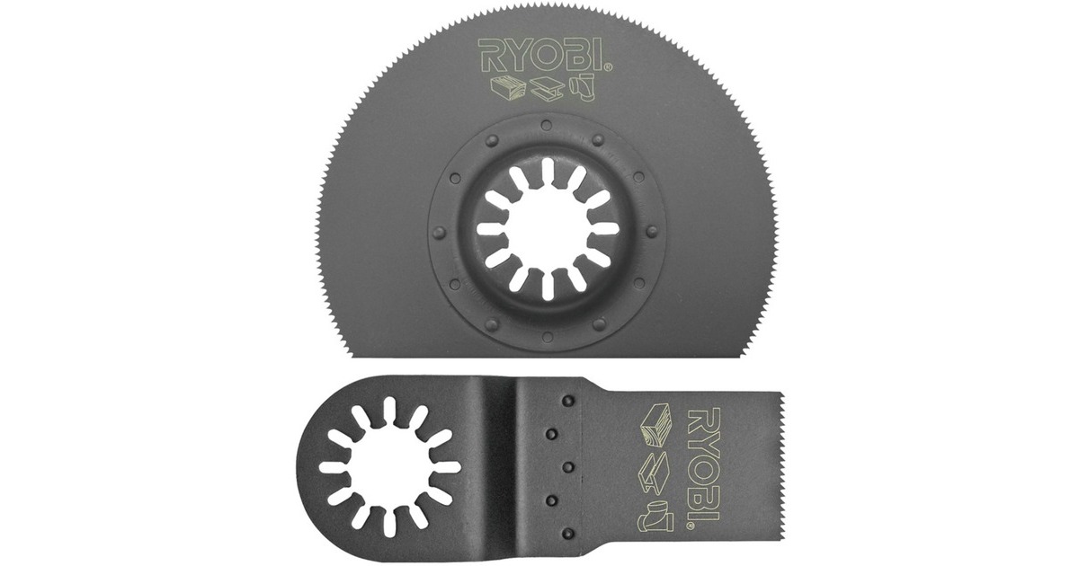Ryobi Sägeblatt-Set RAK02MT, 2-teilig, für Multitool, Sägeblatt-Satz