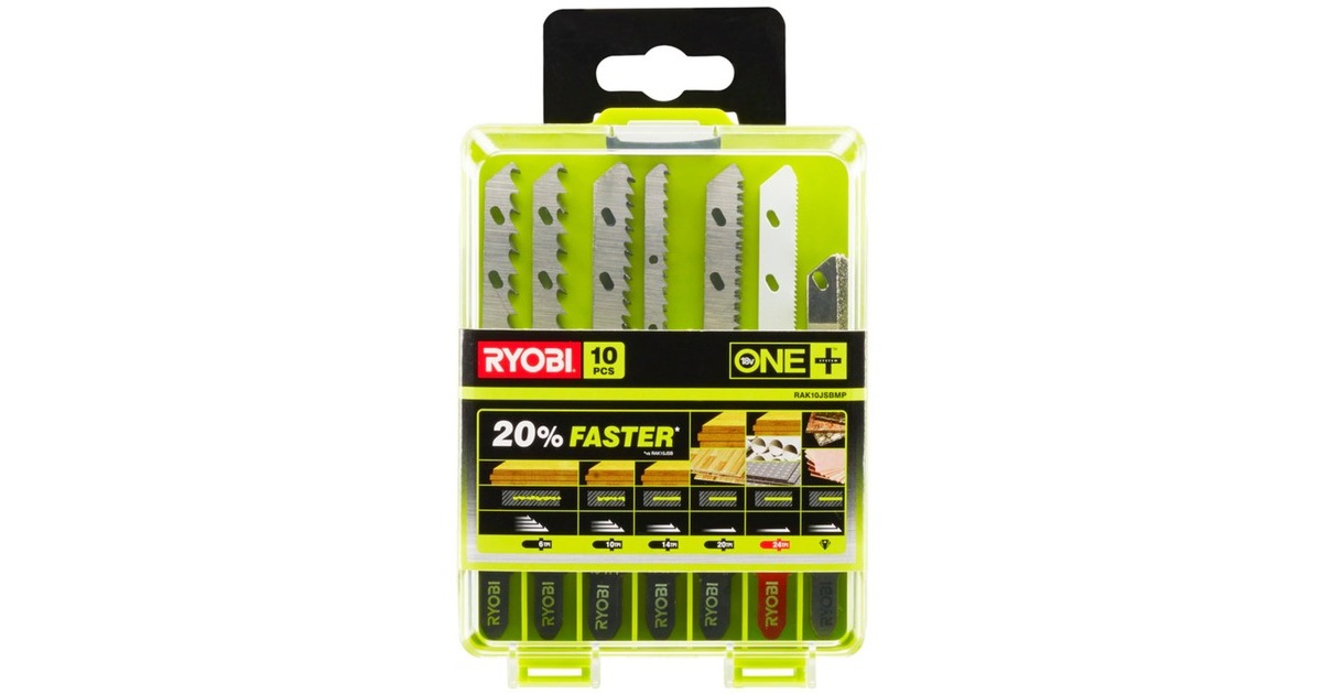 Ryobi Stichsägeblatt-Satz RAK10JSBMP, 10-teilig(für Akkusägen)