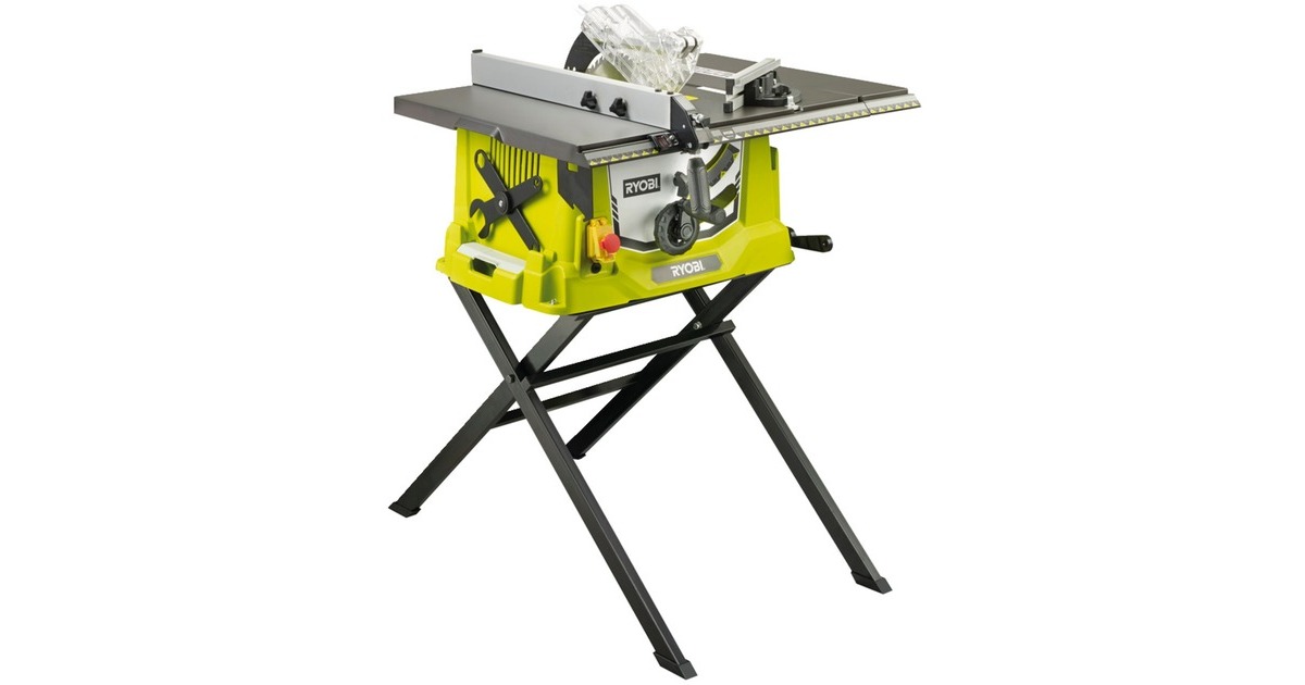 Ryobi Tischkreissäge RTS1800ES-G, Handkreissäge(grün/schwarz, 1.800 Watt)