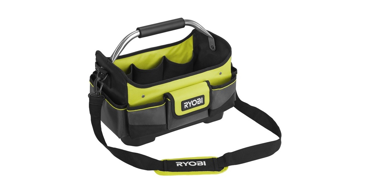Ryobi Werkzeugtrage RSSSOT1, Größe S, Werkzeugkiste(grün/schwarz, mit Schultergurt)