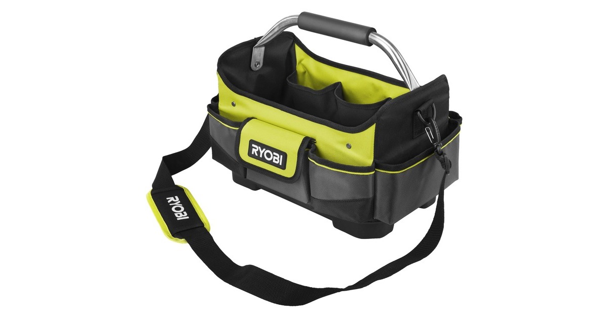 Ryobi Werkzeugtrage RSSSOT1, Größe S, Werkzeugkiste(grün/schwarz, mit Schultergurt)