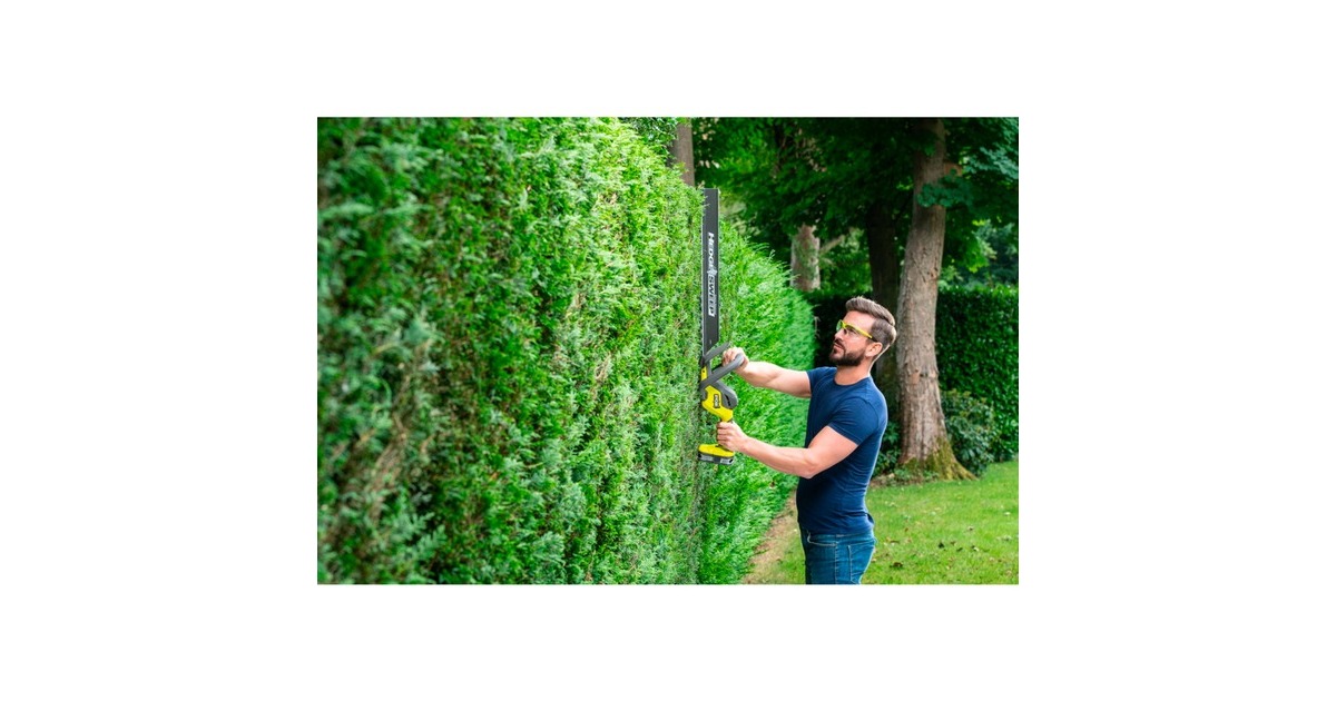 RyobiONE+ Akku Kombo-Kit RY18LT18HTA-120, Rasentrimmer + Heckenschere(grün/schwarz, Li-Ionen Akku 2,0Ah)