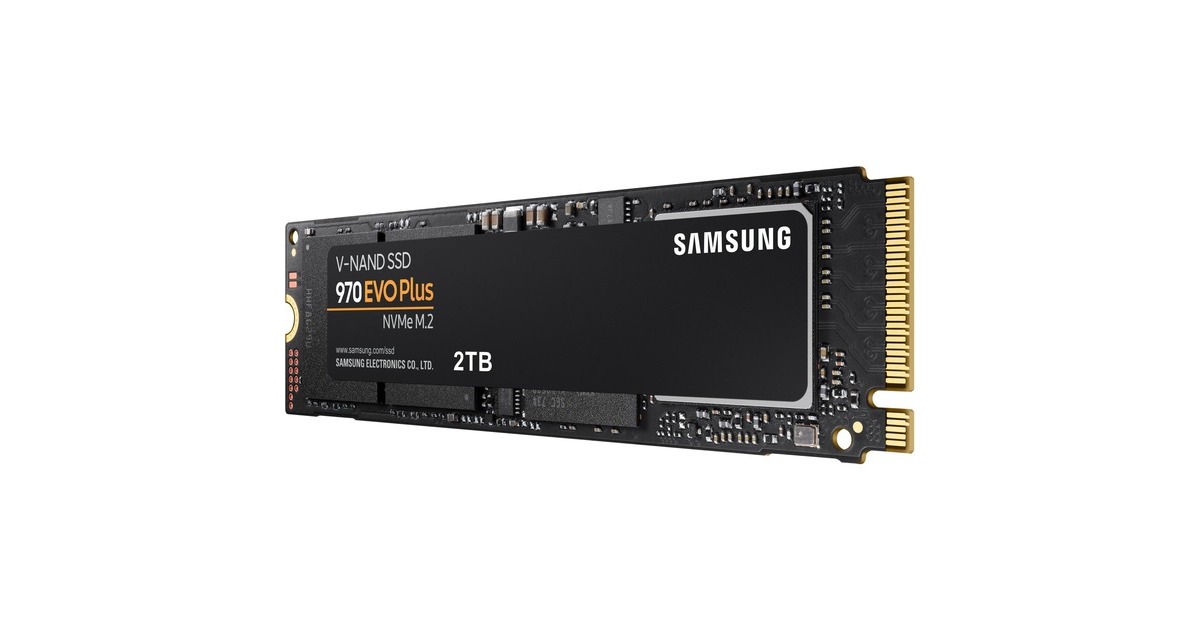 SAMSUNG 970 EVO Plus 2 TB, SSD(schwarz, PCIe 3.0 x4, NVMe 1.3, M.2 2280, intern)