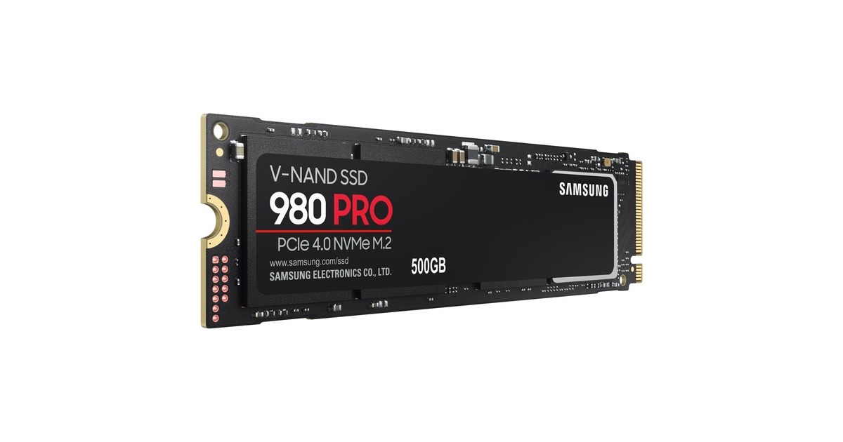 SAMSUNG 980 PRO 500 GB, SSD(PCIe 4.0 x4, NVMe 1.3c, M.2 2280, intern)