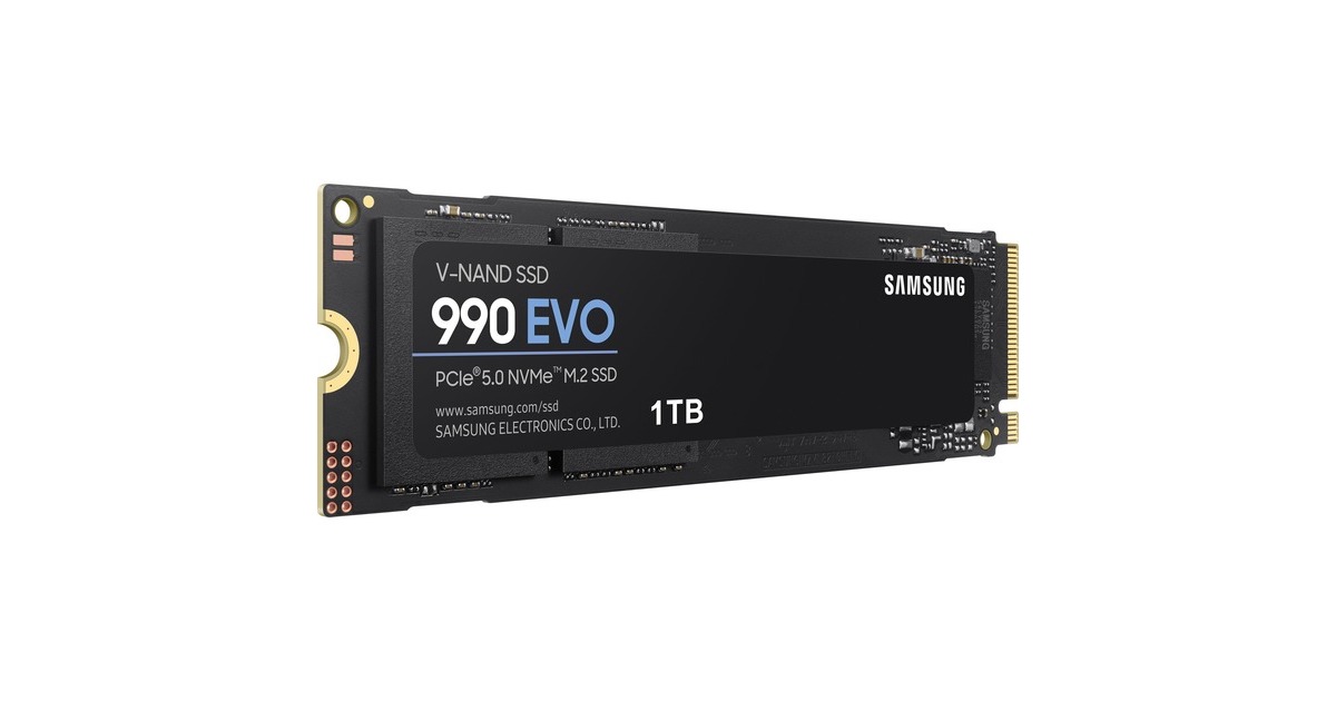 SAMSUNG 990 EVO 1 TB , SSD(PCIe 4.0 x4 / 5.0 x2, NVMe 2, M.2 2280, intern)