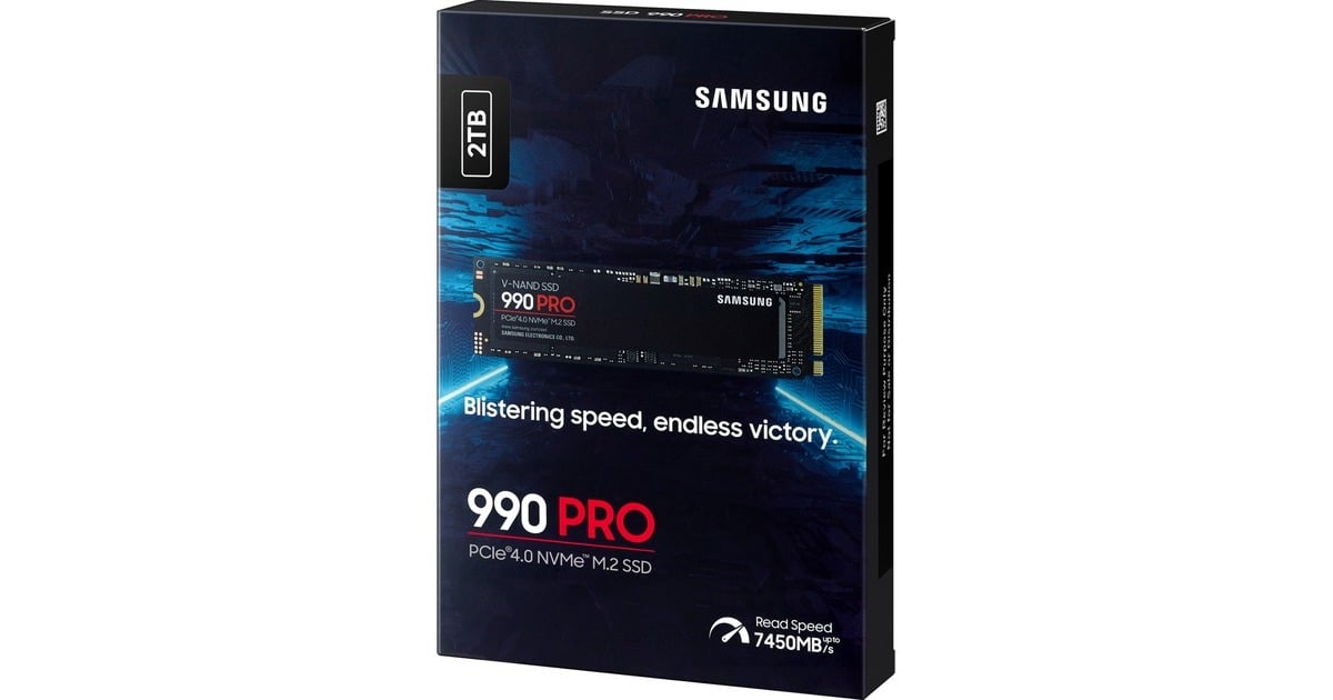 SAMSUNG 990 PRO 2 TB, SSD(PCIe 4.0 x4, NVMe 2, M.2 2280, intern, Outlet)