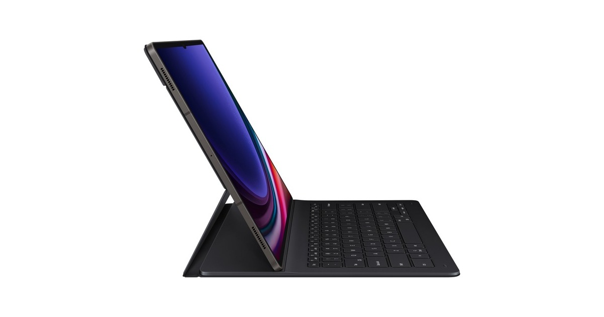 SAMSUNG Book Cover Keyboard Slim EF-DX810 für das Galaxy Tab S9+, Tastatur(schwarz, DE-Layout)