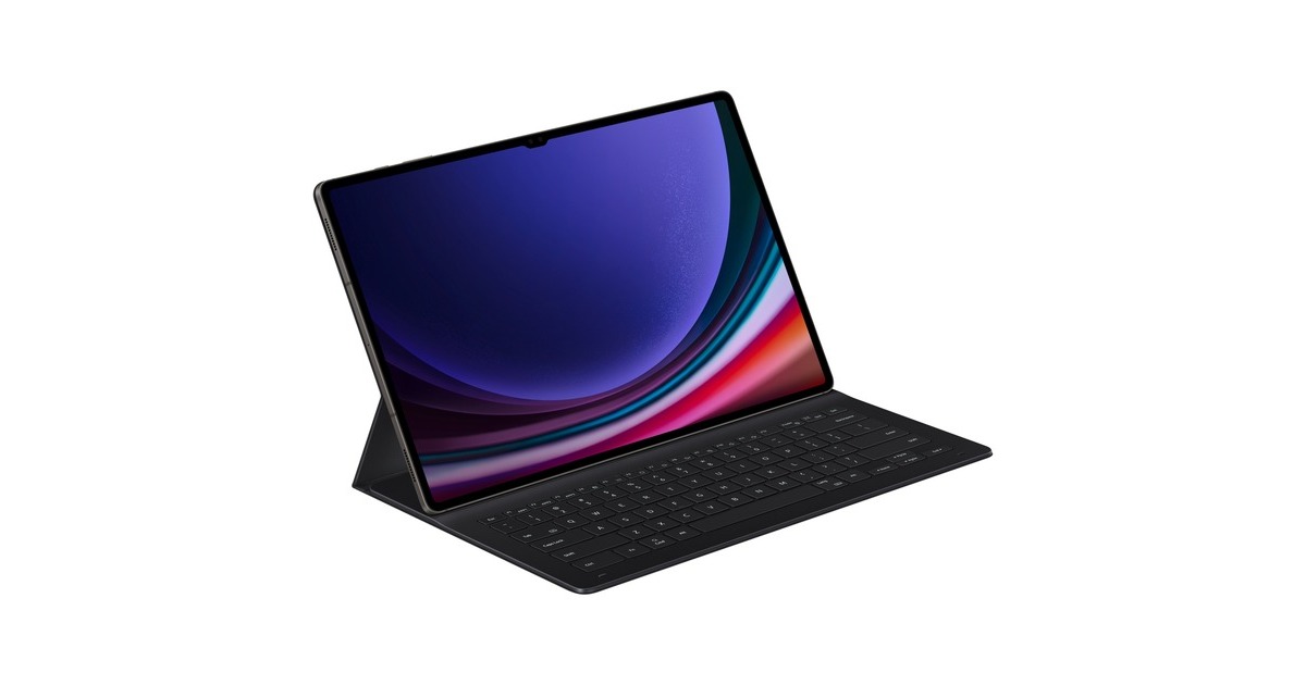 SAMSUNG Book Cover Keyboard Slim EF-DX810 für das Galaxy Tab S9+, Tastatur(schwarz, DE-Layout)