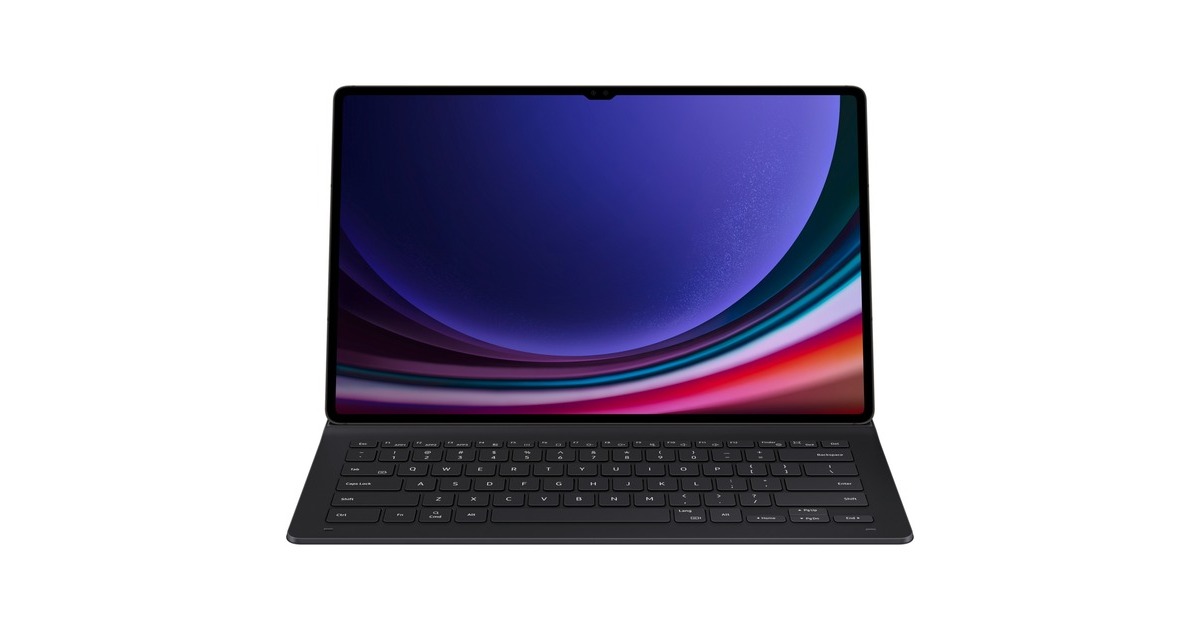 SAMSUNG Book Cover Keyboard Slim EF-DX810 für das Galaxy Tab S9+, Tastatur(schwarz, DE-Layout)