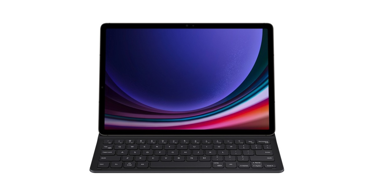 SAMSUNG Book Cover Keyboard Slim, Tablethülle(schwarz, Samsung Galaxy Tab S9)