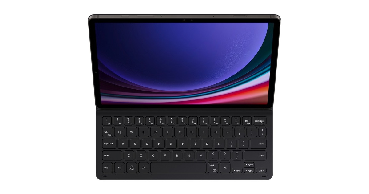 SAMSUNG Book Cover Keyboard Slim, Tablethülle(schwarz, Samsung Galaxy Tab S9)