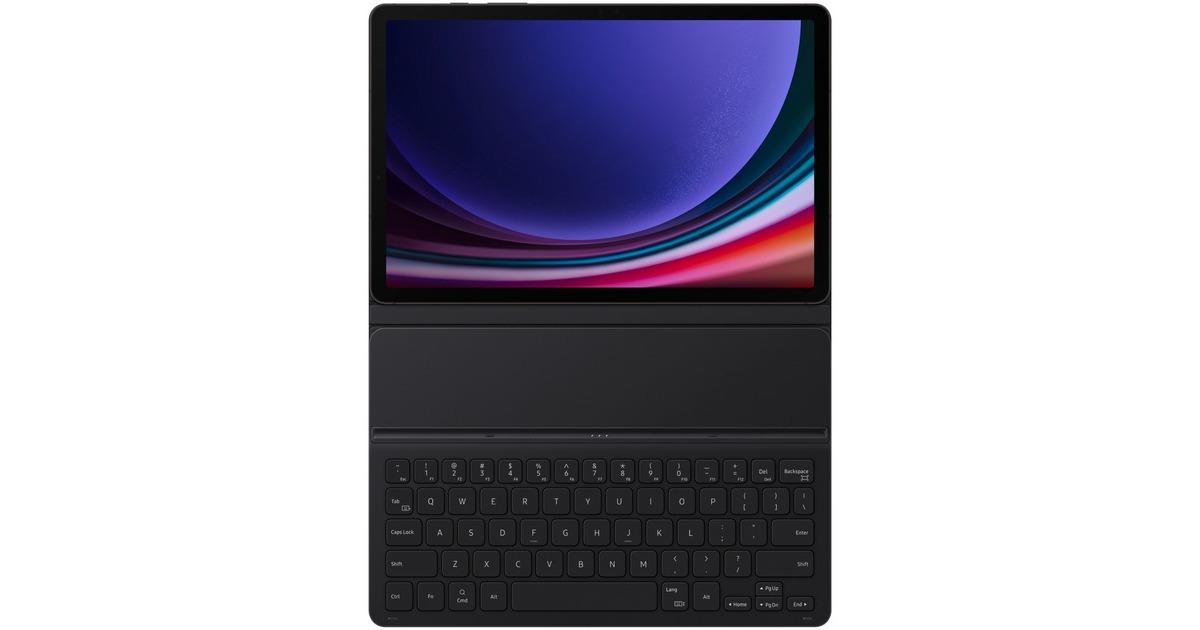 SAMSUNG Book Cover Keyboard Slim, Tablethülle(schwarz, Samsung Galaxy Tab S9)