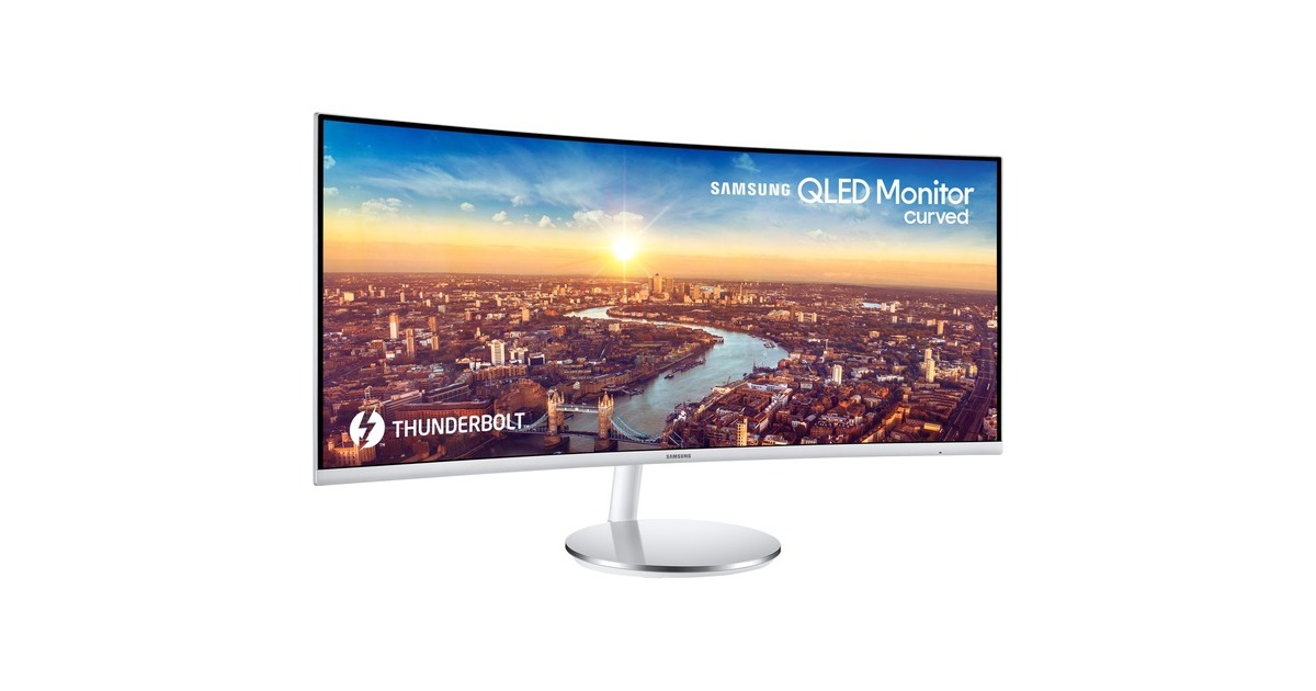 SAMSUNG C34J791WTR , LED-Monitor(86 cm (34 Zoll), weiß/aluminium, WQHD, VA-Panel, Thunderbolt, 100Hz Panel)