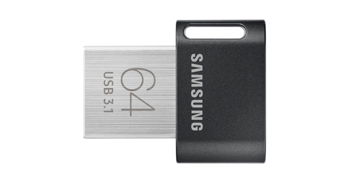 SAMSUNG Fit Plus 64 GB, USB-Stick(schwarz, USB-A 3.2 (5 Gbit/s))