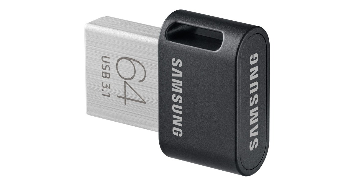 SAMSUNG Fit Plus 64 GB, USB-Stick(schwarz, USB-A 3.2 (5 Gbit/s))