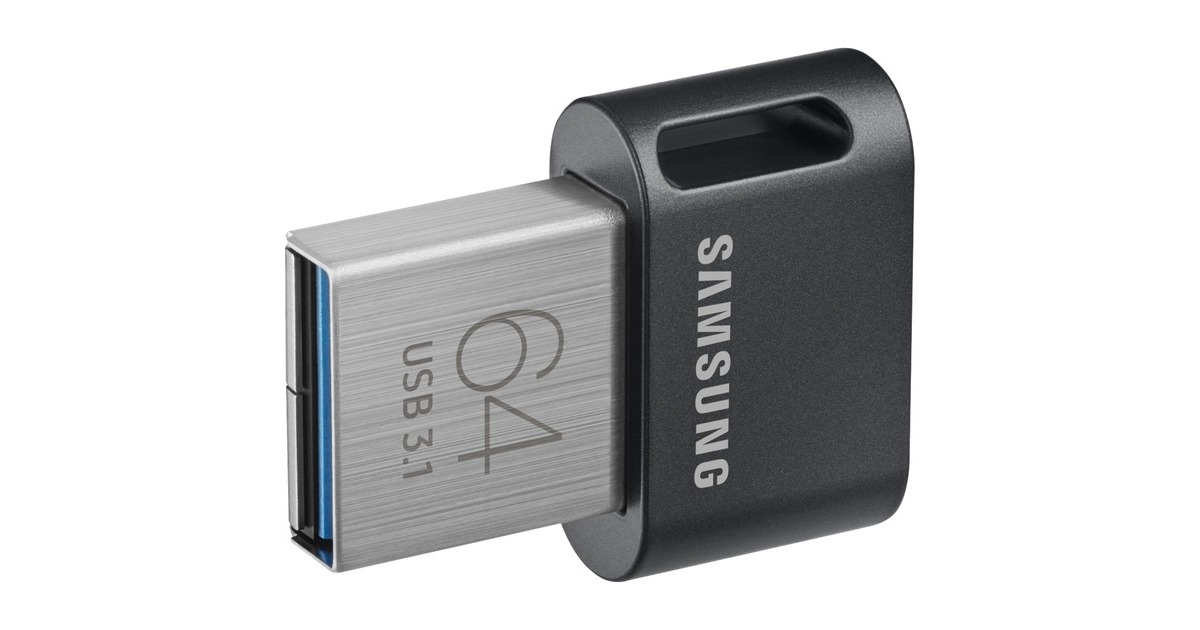 SAMSUNG Fit Plus 64 GB, USB-Stick(schwarz, USB-A 3.2 (5 Gbit/s))