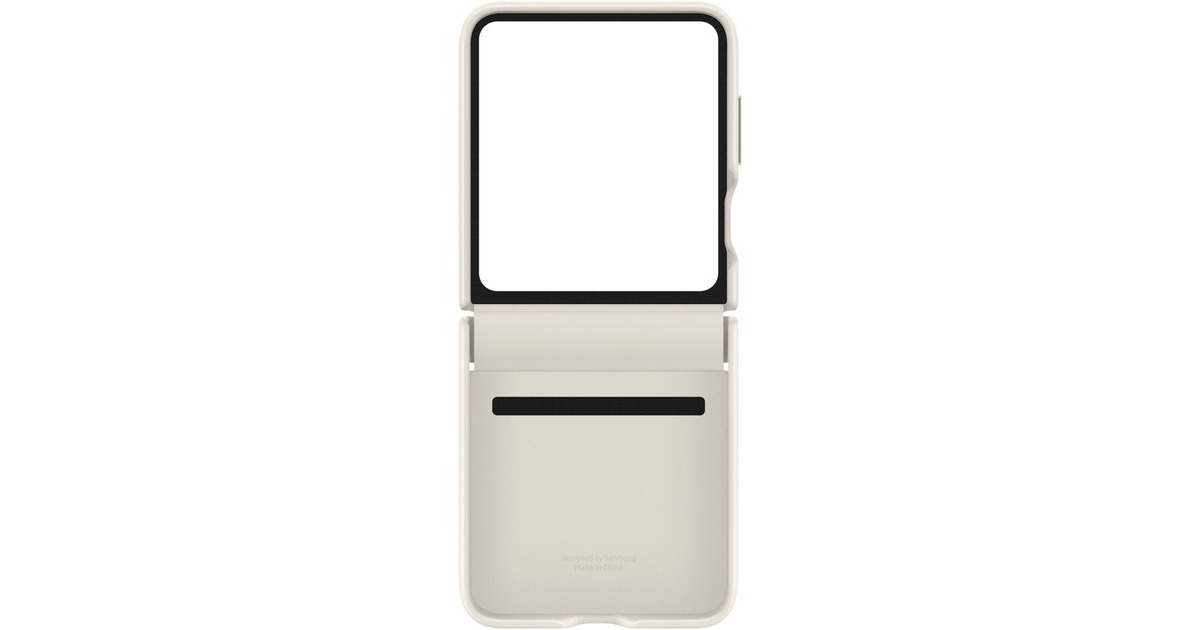 SAMSUNG Flap Eco-Leather Case, Handyhülle(creme, Samsung Galaxy Z Flip5)