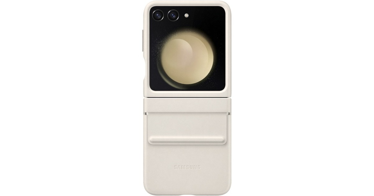 SAMSUNG Flap Eco-Leather Case, Handyhülle(creme, Samsung Galaxy Z Flip5)