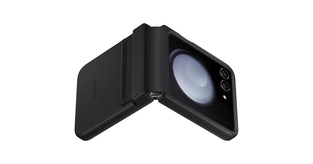 SAMSUNG Flap Eco-Leather Case, Handyhülle(schwarz, Samsung Galaxy Z Flip5)