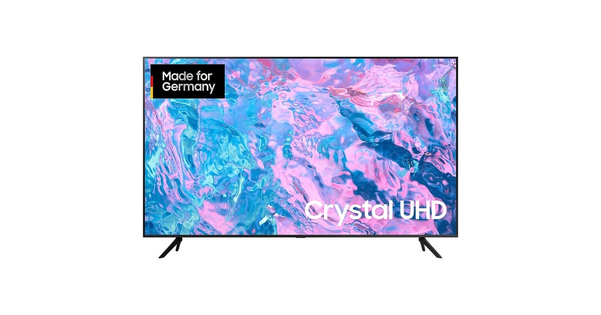 SAMSUNG GU-43CU7199, LED-Fernseher(108 cm (43 Zoll), schwarz, UltraHD/4K, SmartTV, HDR 10+, WLAN, Bluetooth)