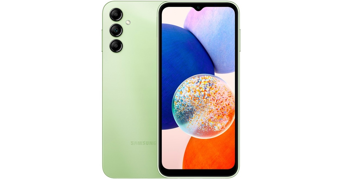 SAMSUNG Galaxy A14 128GB, Handy(Light Green, Dual SIM, Android 13)