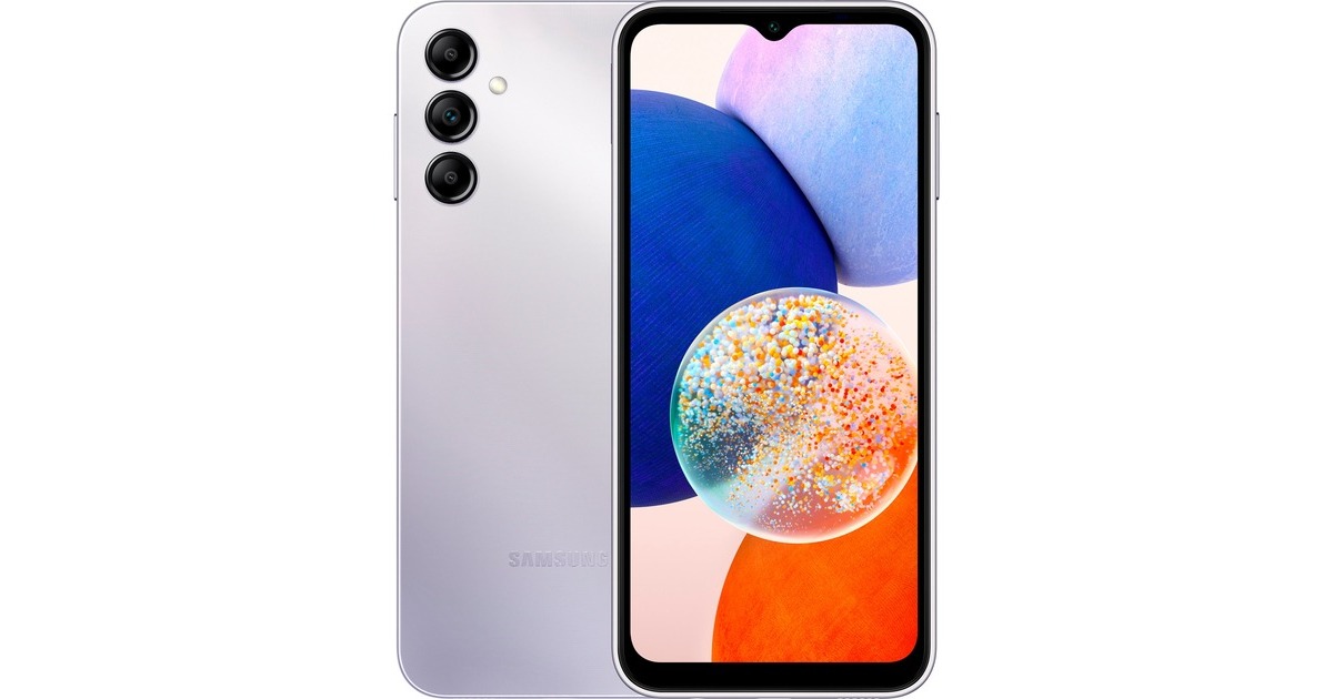 SAMSUNG Galaxy A14 5G 128GB, Handy(Silver, Dual SIM, Android 13)