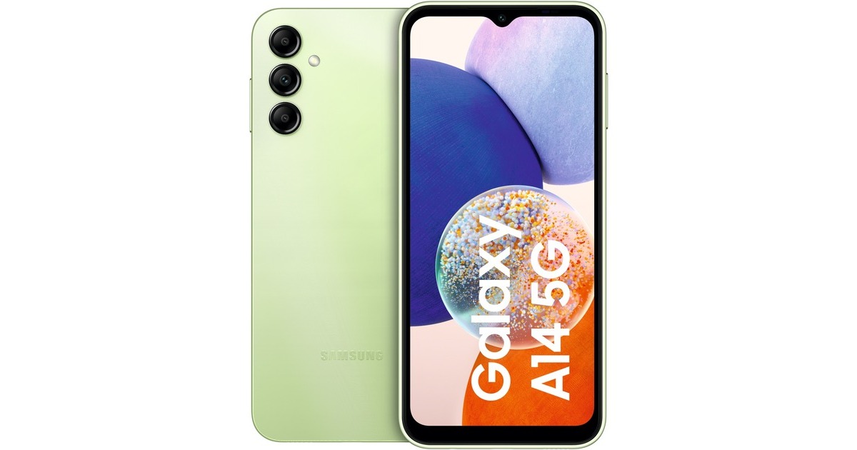 SAMSUNG Galaxy A14 5G 64GB, Handy(Green, Dual SIM, Android 13)