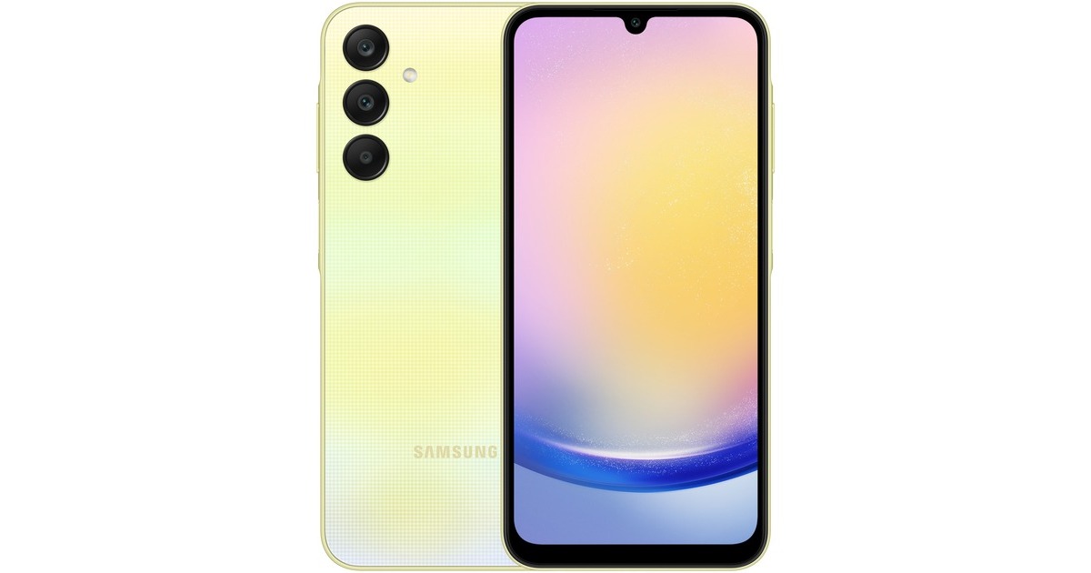 SAMSUNG Galaxy A25 5G 256GB, Handy(Gelb, Android 13, 8 GB)