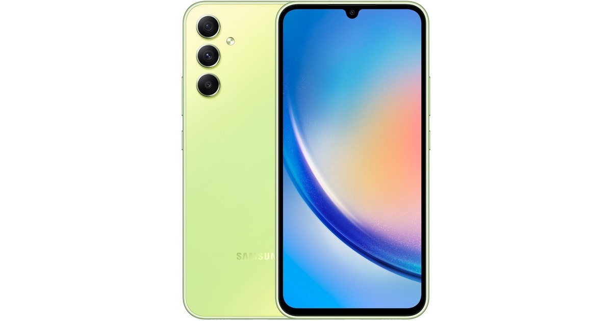 SAMSUNG Galaxy A34 5G 128GB, Handy(Awesome Lime, Android 13)