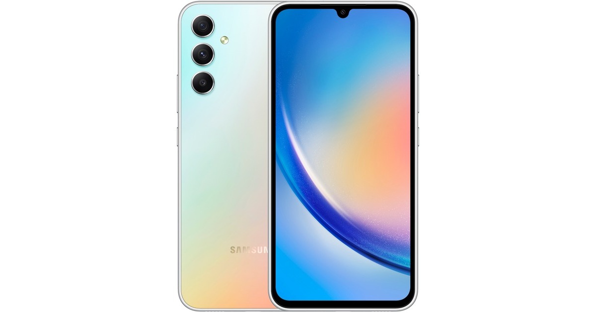 SAMSUNG Galaxy A34 5G 128GB, Handy(Awesome Silver, Android 13)