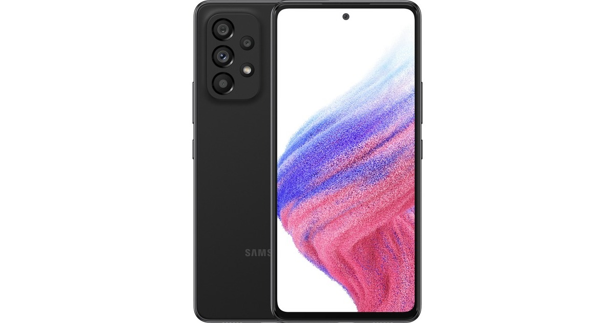 SAMSUNG Galaxy A53 5G 128GB, Handy(Awesome Black, Enterprise Edition, Android 12, Dual-SIM)