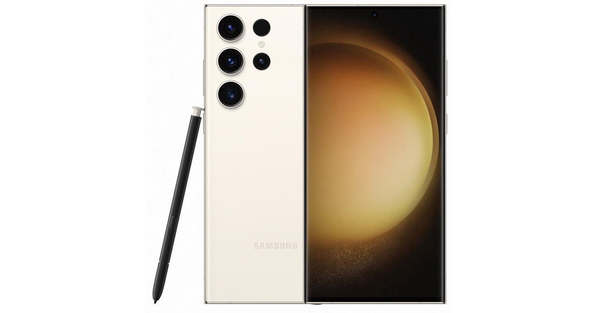 SAMSUNG Galaxy S23 Ultra 256GB, Handy(Cream, Android 13)