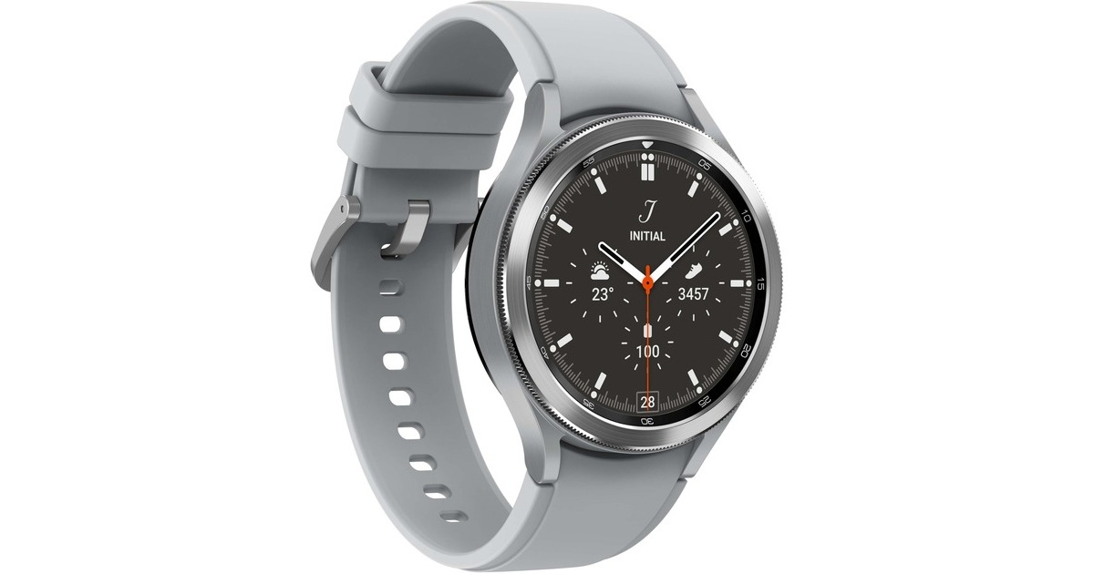 SAMSUNG Galaxy Watch4 Classic, Smartwatch(silber, 46 mm, LTE)