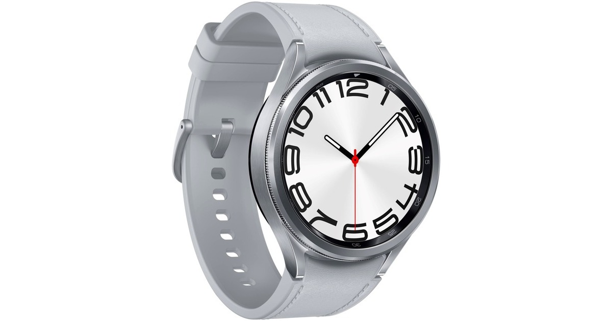 SAMSUNG Galaxy Watch6 Classic (R960), Smartwatch(silber, 47 mm)