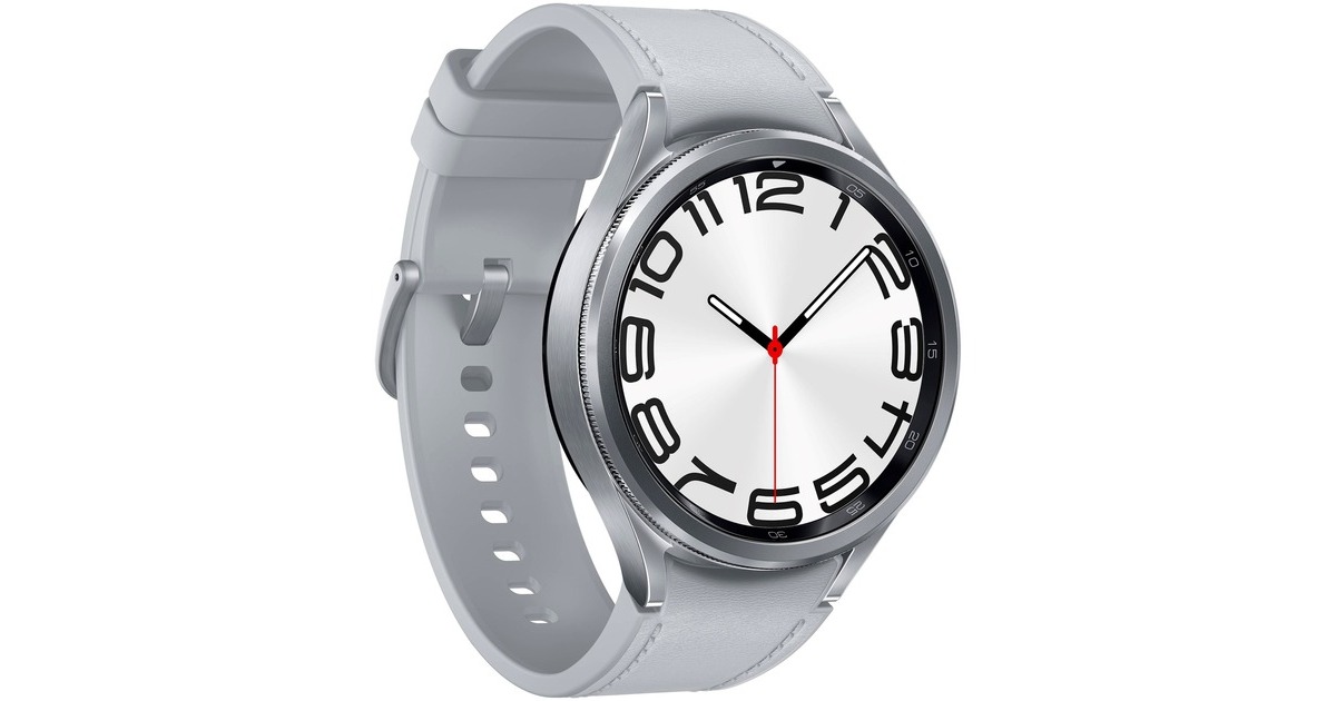 SAMSUNG Galaxy Watch6 Classic (R960), Smartwatch(silber, 47 mm)