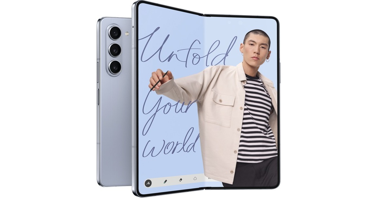 SAMSUNG Galaxy Z Fold5 512GB, Handy(Icy Blue, Android 13)