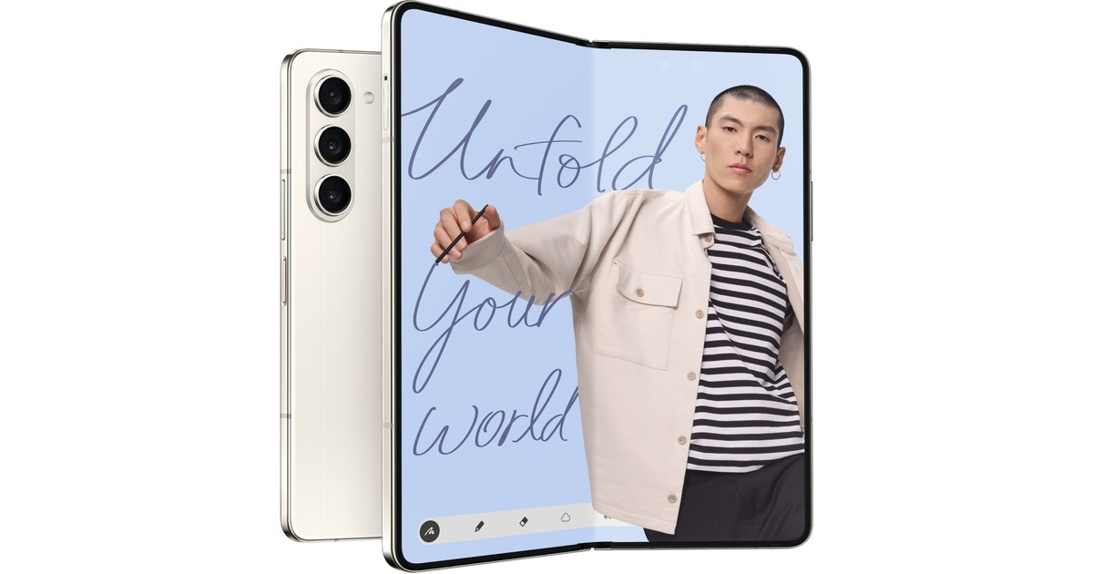 SAMSUNG Galaxy Z Fold5 512GB, Handy(Cream, Android 13)