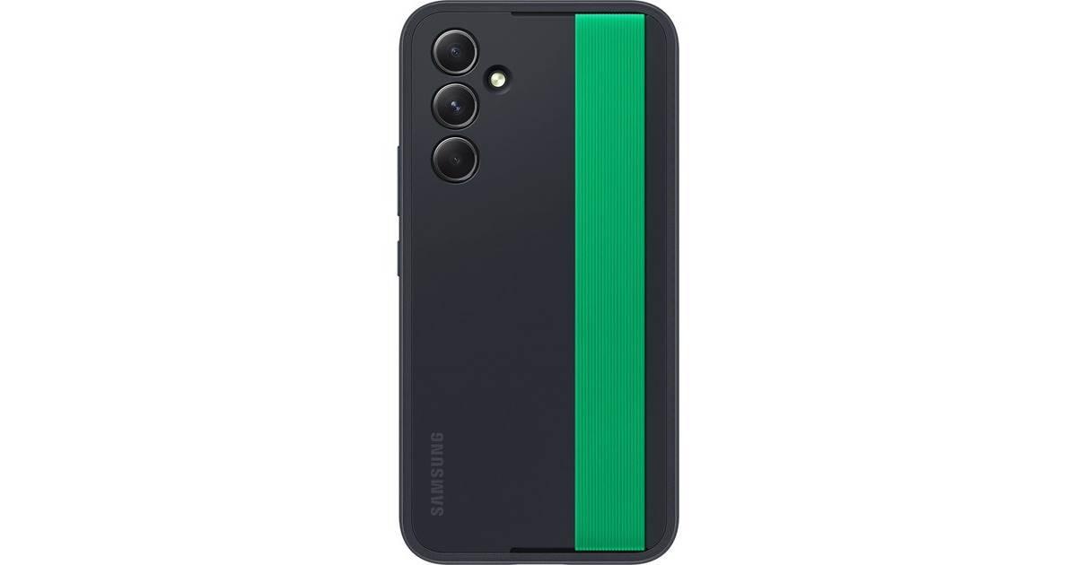 SAMSUNG Haze Grip Case, Handyhülle(schwarz/grün, Samsung Galaxy A54 5G)