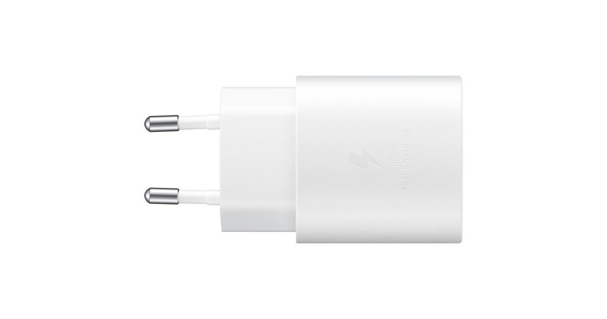 SAMSUNG Ladeadapter mit Schnellladefunktion EP-TA800N, Ladegerät(weiß, USB Type-C, 25 W)