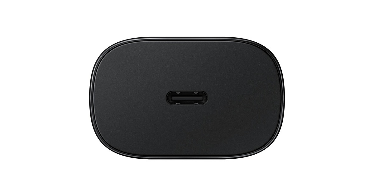 SAMSUNG Ladeadapter mit Schnellladefunktion EP-TA800N, Ladegerät(schwarz, USB Type-C, 25 W)