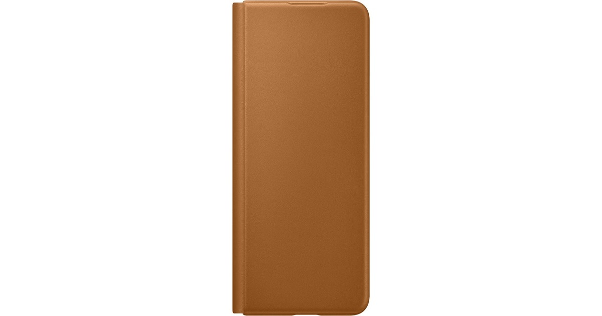SAMSUNG Leather Flip Cover, Handyhülle(braun, Samsung Galazxy Z Fold3 5G)