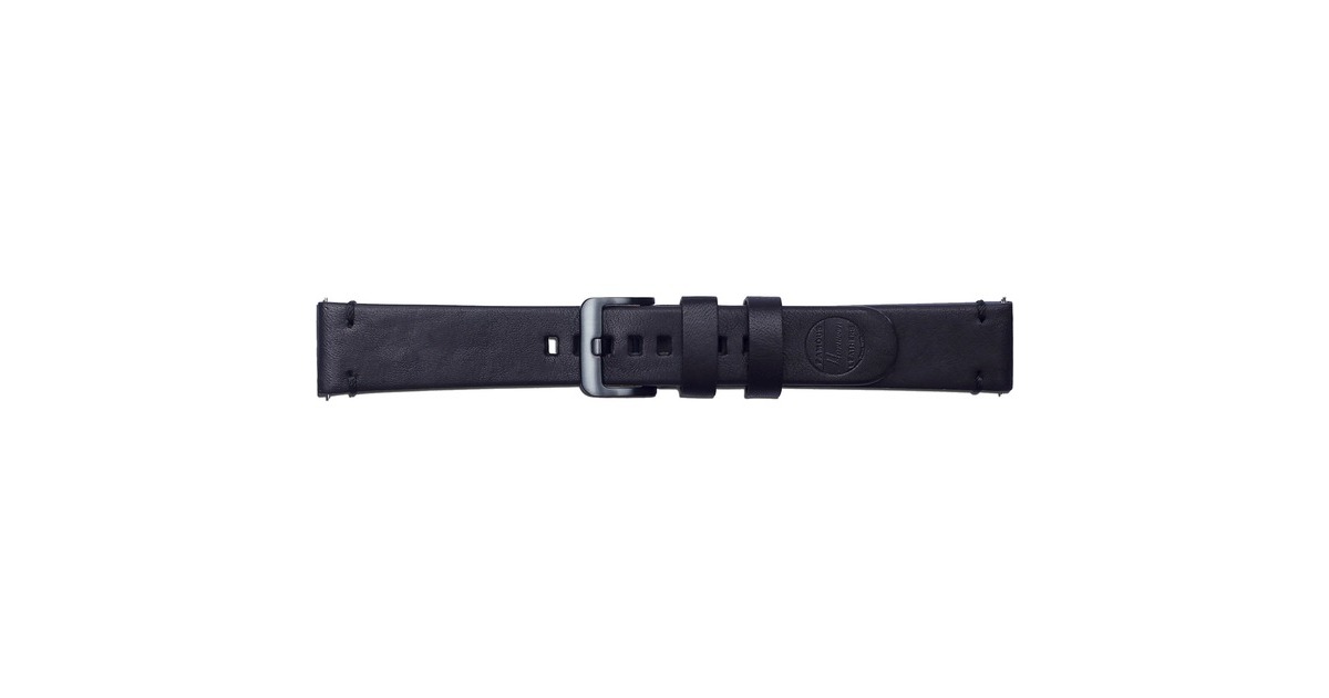 SAMSUNG Leder Armband Essex von Strap Studio, Uhrenarmband(schwarz, 20 mm, Samsung Galaxy Watch)