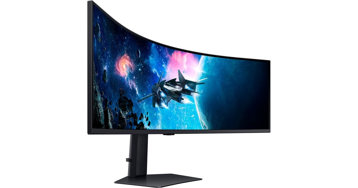 SAMSUNG Odyssey G95C S49CG954EU, Gaming-Monitor(124 cm (49 Zoll), schwarz, DQHD,VA, AMD Free-Sync Premium Pro, HDMI, DisplayPort, 240Hz Panel)