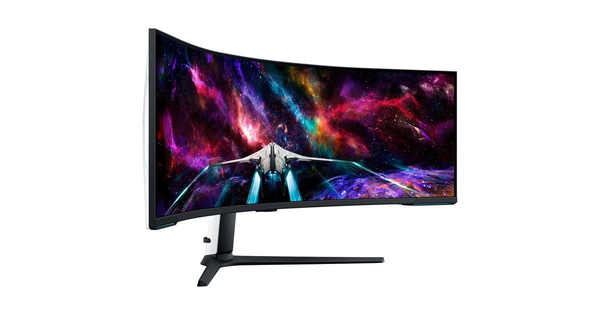 SAMSUNG Odyssey Neo G95NC S57CG954NU, Gaming-Monitor(145 cm (57 Zoll), weiß/schwarz, UWUHD, VA, AMD Free-Sync, G-Sync kompatibel, 240Hz Panel)