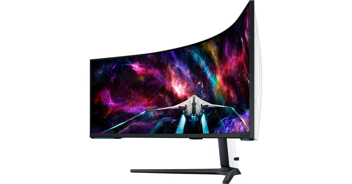 SAMSUNG Odyssey Neo G95NC S57CG954NU, Gaming-Monitor(145 cm (57 Zoll), weiß/schwarz, UWUHD, VA, AMD Free-Sync, G-Sync kompatibel, 240Hz Panel)