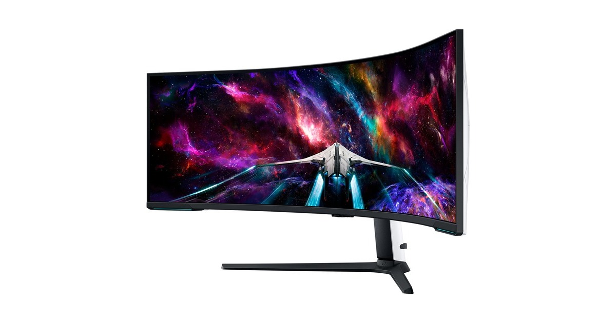 SAMSUNG Odyssey Neo G95NC S57CG954NU, Gaming-Monitor(145 cm (57 Zoll), weiß/schwarz, UWUHD, VA, AMD Free-Sync, G-Sync kompatibel, 240Hz Panel)